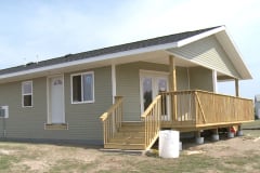 The Lower Sioux\'s hempcret duplex on the reservation