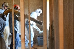 The Lower Sioux are utilizing the hempcrete spray application