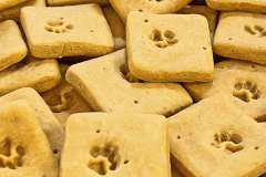 Each paw-print treat has 10mg of CBD