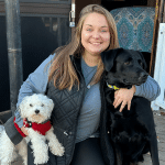 Whitney Morgan with here favorite animals