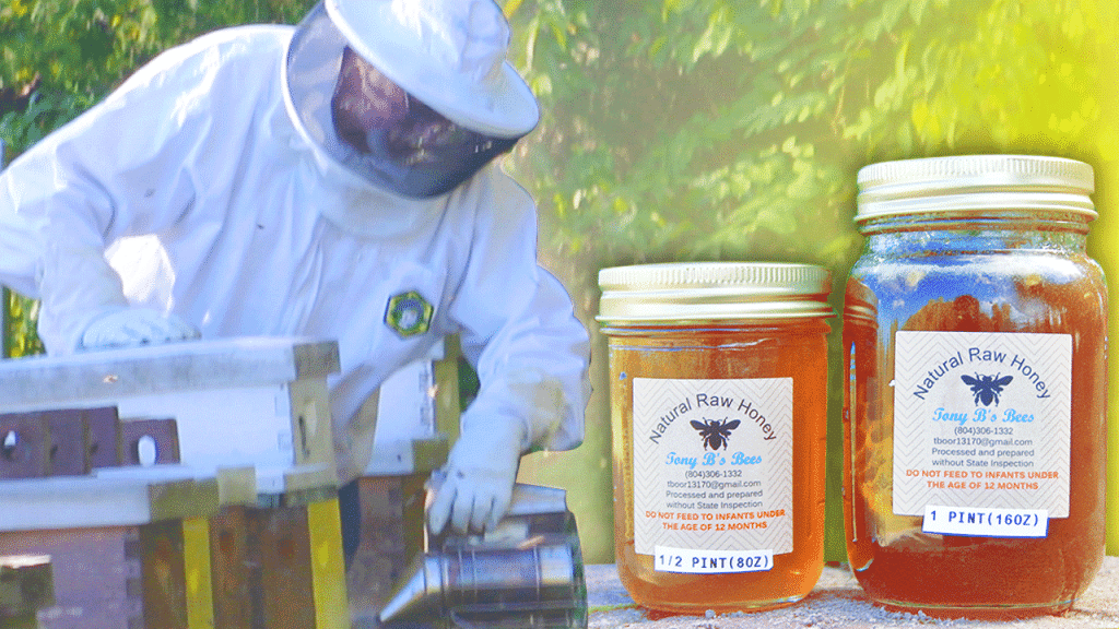 Raw Natural Local Virginia Honey from Redfern Hemp Bee Keeper: Tony Boor